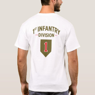 Erste Abteilung Infanterie Staaten Militärische T- T-Shirt