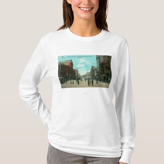 Erste Allee-Ansicht von der Pionierallee T-Shirt (Vorderseite)