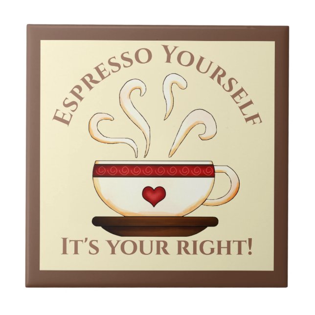 Erste Änderung: Espresso selbst Fliese (Vorderseite)