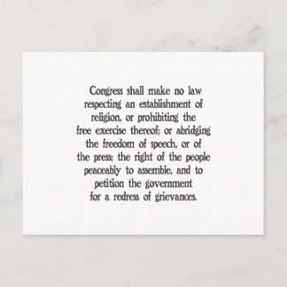 Erste Änderung Postkarte