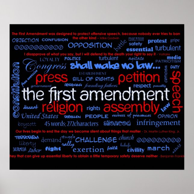 Erste Änderung "Wordle Poster" Poster (Vorne)