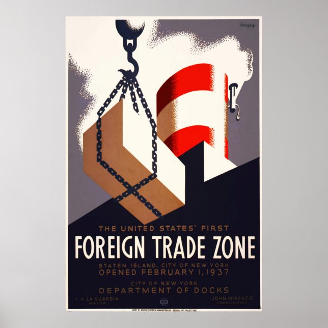 Erste Außengeschäftszone Poster (Vorne)