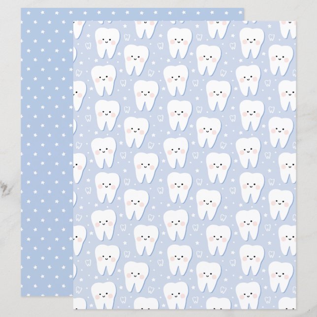 Erste Baby Baby-Scrapbooking-Papier (Vorne/Hinten)