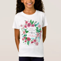 Erste Blume der Heiligen Kommunion Kinder | T - SH