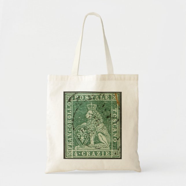 Erste Briefmarke - Toskana (1851) Tragetasche (Vorne)