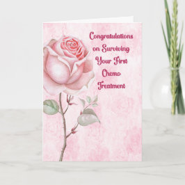 Erste Chemo-Behandlungskarte Dankeskarte