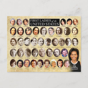 Erste Damen der USA Postkarte