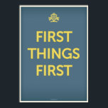 Erste Dinge zuerst Poster<br><div class="desc"></div>