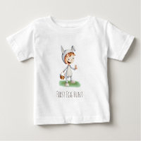Erste Eierjagd Baby in Bunny Costume Oster