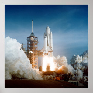 Erste Einführung des Raumschiffs Columbia 1981 Poster