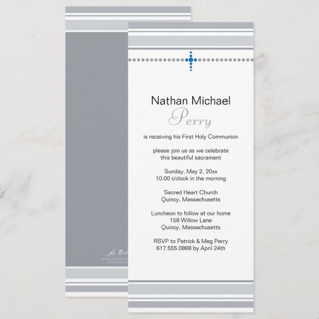 Erste Einladung der Kommune Graue und Blaues Kreuz (Vorne/Hinten)