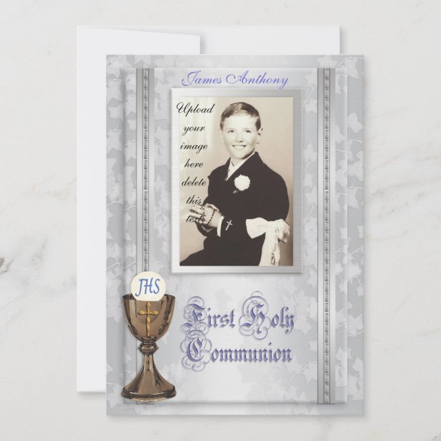 Erste Einladung mit Foto (Vorderseite)