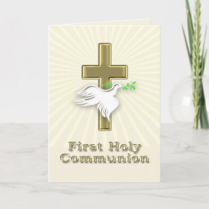 Erste Einladung mit goldenem Kreuz