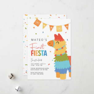 Erste Einladung von Fiesta zum Geburtstag ・ Piñata