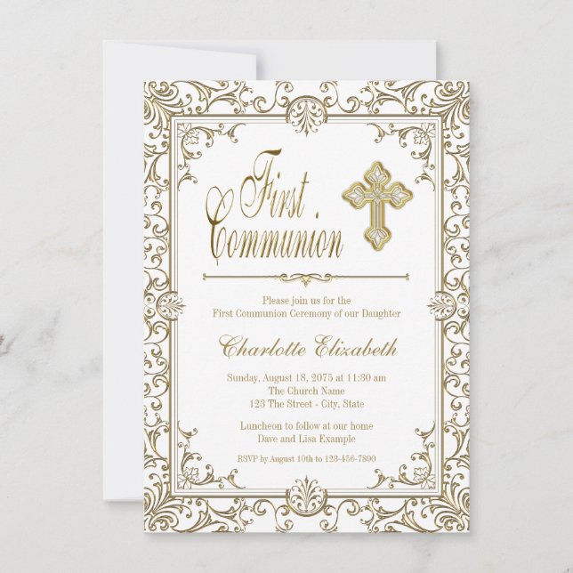 Erste Einladungen zu White and Gold (Vorderseite)