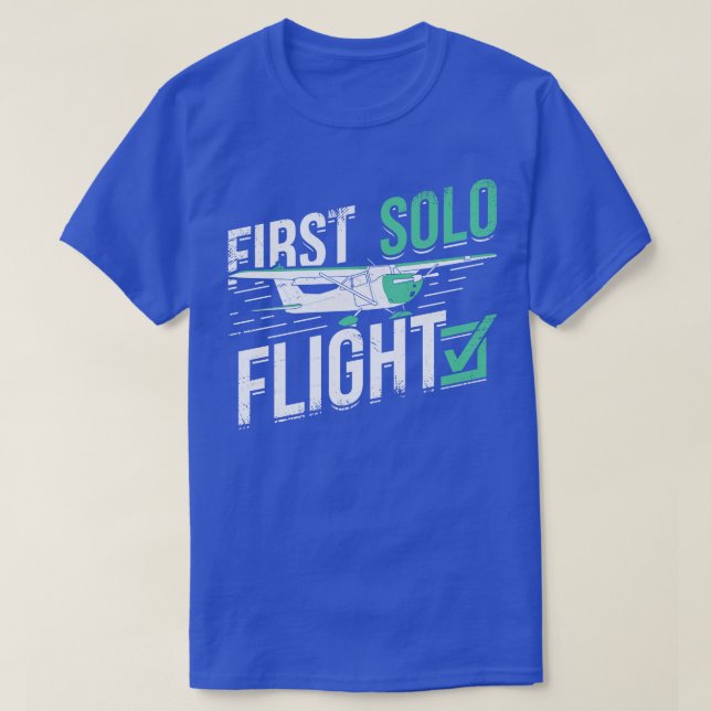 Erste Einzelflug-Pilotprämie T-Shirt (Design vorne)