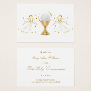 Erste Erinnerungskarte des Heiligen Kommunion