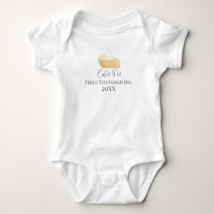 Erste Erntedank Süsse Pie Fall Baby One Stück Strampler