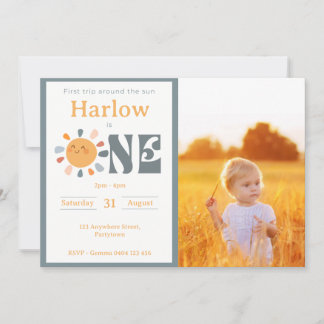 Erste Fahrt um das sonnenneutrale Foto Einladung