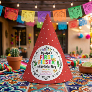 Erste Fiesta Farbige mexikanische 1. Geburtstagsfe Partyhütchen