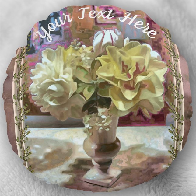 Erste Frühjahrsblumen PCM1 Rundes Kissen (Von Creator hochgeladen)