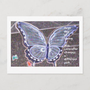 Erste Frühlingstag Postkarte