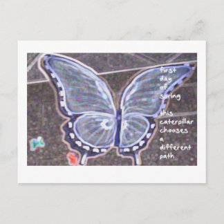 Erste Frühlingstag Postkarte