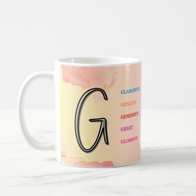 Erste "G"-Tasse (11oz) Kaffeetasse (Links)