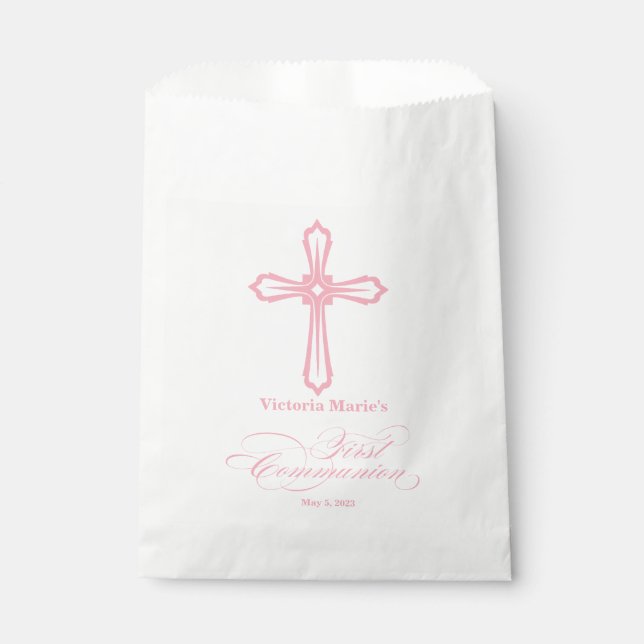 Erste Gastgeschenk-Taschen der heiligen Kommunion Geschenktütchen (Vorderseite)