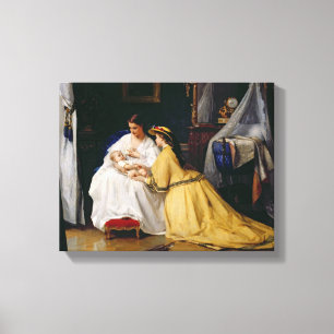 Erste Geboren, 1863 Leinwanddruck
