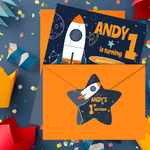 Erste Geburtstagspartei des Geschlechts: Neutraler Stern-Aufkleber