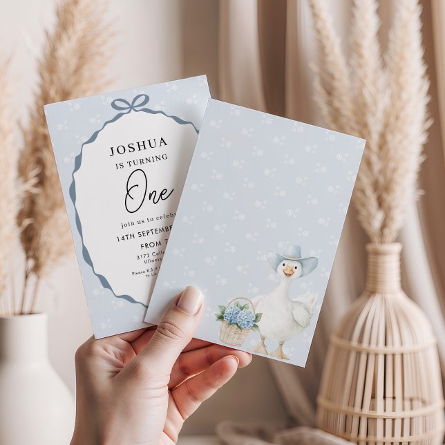 Erste Geburtstagsparty Niedlich Duck Einladung (Von Creator hochgeladen)