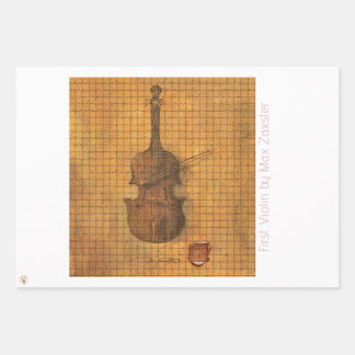 Erste Geige von Max Zaxster Wrapping Paper Sheets Geschenkpapier Set