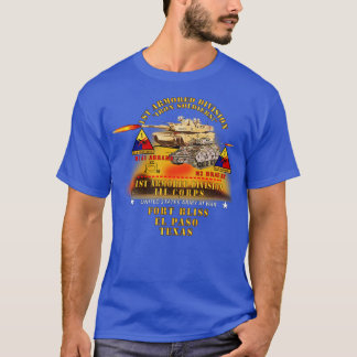 Erste gepanzerte Division Ft Bliss TX M1 M2 mit Fe T-Shirt
