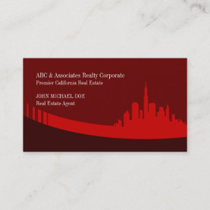 Erste Geschäfts-Karten Real Estate Red Custom Visitenkarte