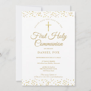 Erste Goldstaube der Heiligen Kommunion Save the D Save The Date