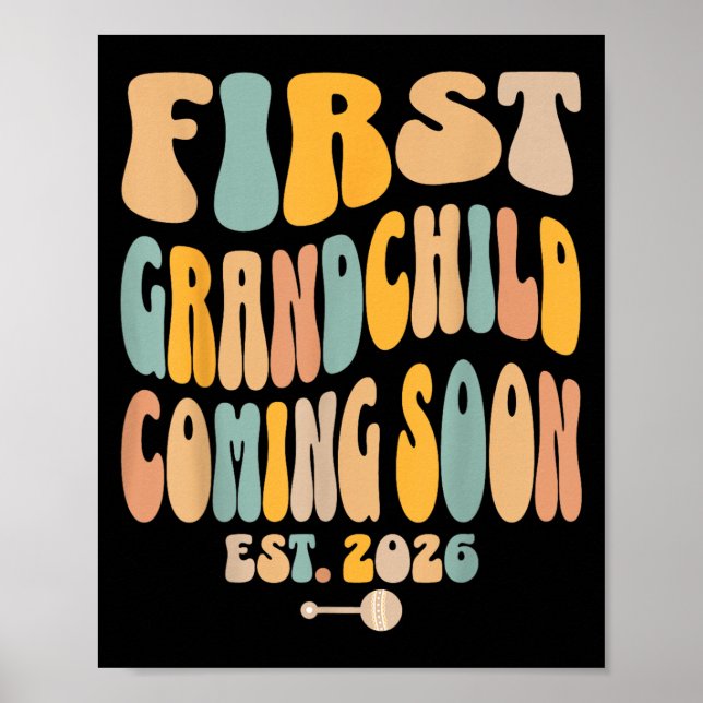 Erste Granhild kommt bald 2026 Baby Ankündigung Poster (Vorne)