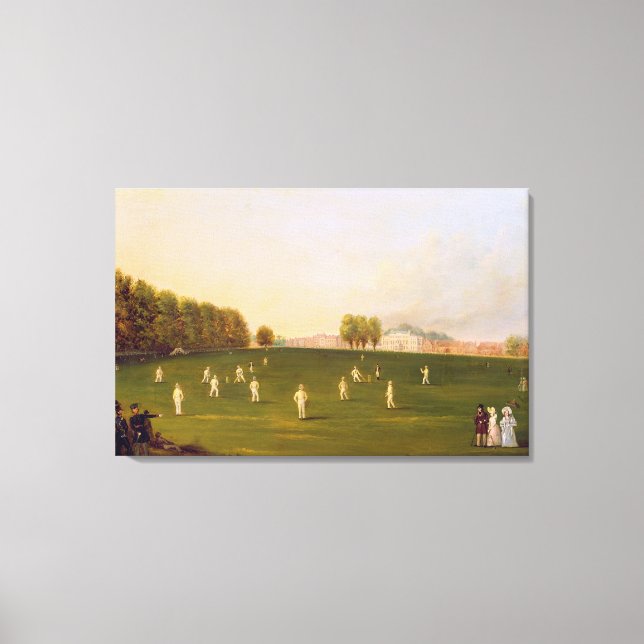 Erste Große Übereinstimmung von Cricket-Mitglieder Leinwanddruck (Vorderseite)