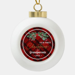 Erste Großeltern-Marke Keramik Kugel-Ornament
