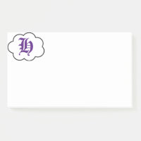 Erste H-Monogramm-Post-It-Notes