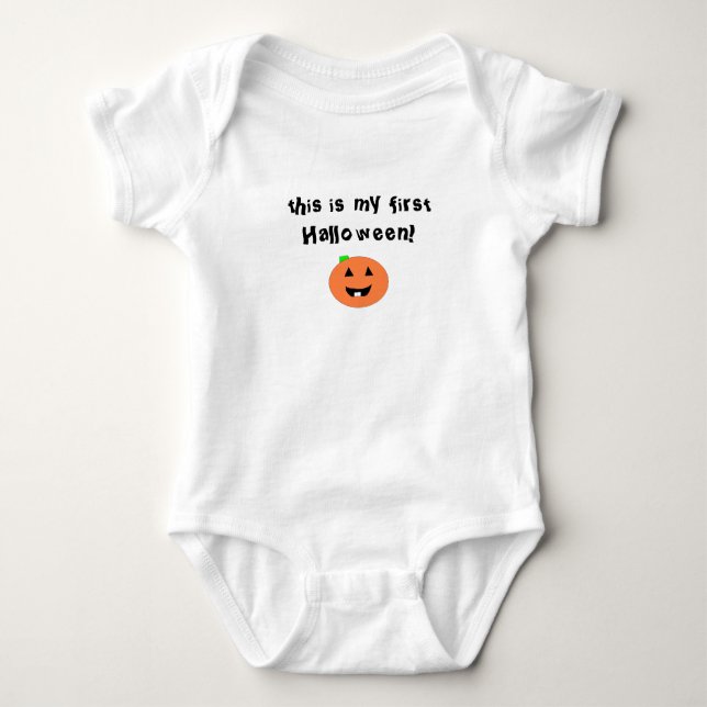 Erste Halloween Baby Bodysuit Baby Strampler (Vorderseite)