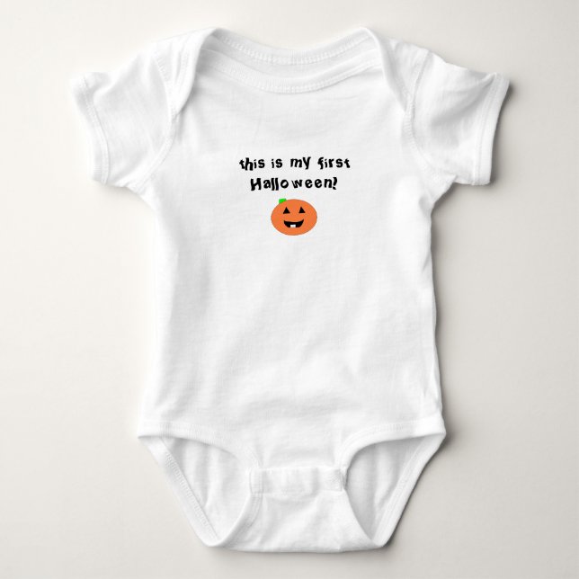 Erste Halloween Baby Bodysuit Strampler (Vorderseite)