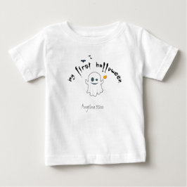 Erste Halloween Custom Niedlich Ghost Baby T-shirt