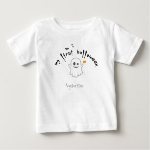 Erste Halloween Custom Niedlich Ghost Baby T-shirt