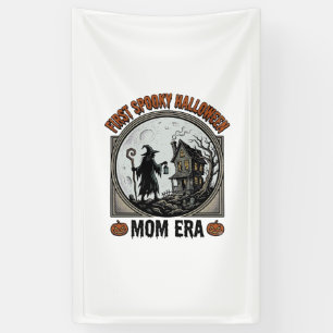 Erste Halloween-Mutter Vintage-Gravur Verhexte Hex Banner