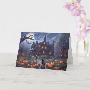 Erste Halloween-Party in New Zuhause Niedliche Spu Karte