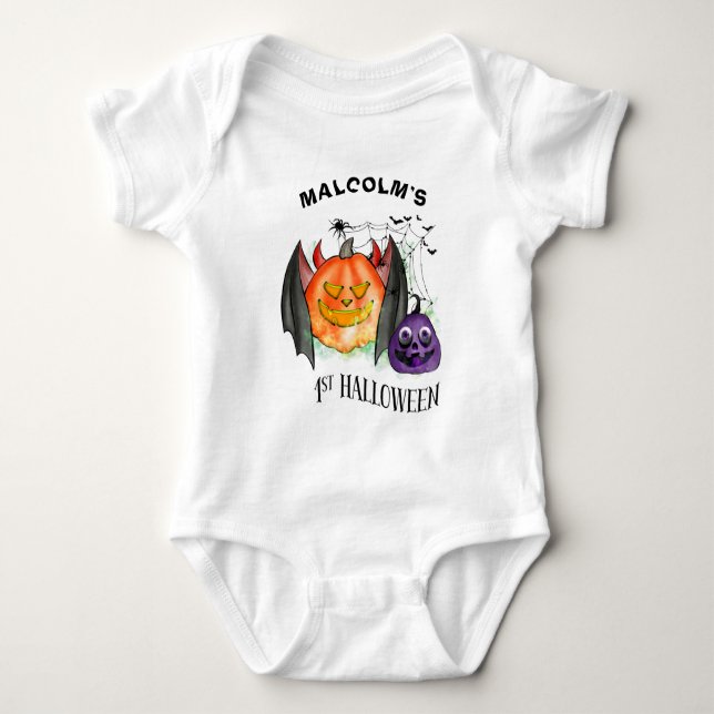 Erste Halloween-Sitte Baby Strampler (Vorderseite)