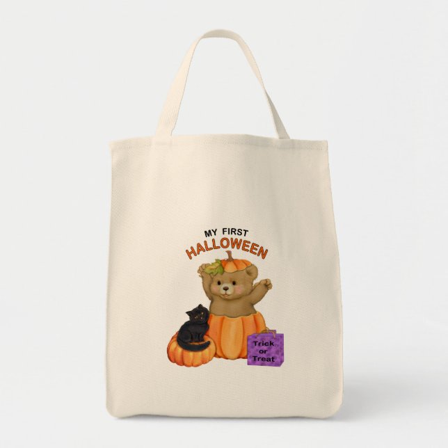 Erste Halloween Teddy Bär Tragetasche (Vorne)