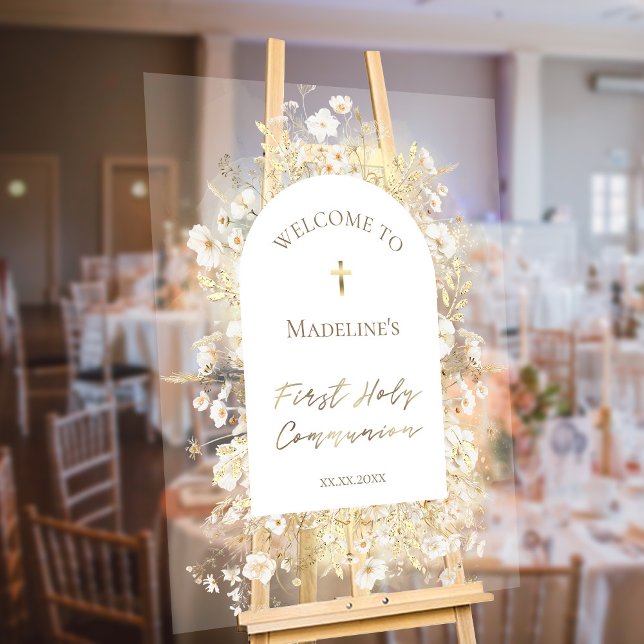 Erste Heilige Kommune Acrylschild (Von Creator hochgeladen)