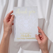 Erste heilige Kommune Dankeschön Karte